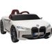 BMW Voiture Électrique Enfant BMW i4 12v Télécommandée, Mp3, Lumière, Ceinture, Dimensions 115x67x45 Cm, Noir
