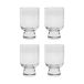 House Doctor Verre Rich sur pied 23 cl, lot de 4 Transparent
