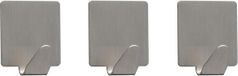 Tiger Haak Baseline Square S - 3 stuks - RVS geborsteld