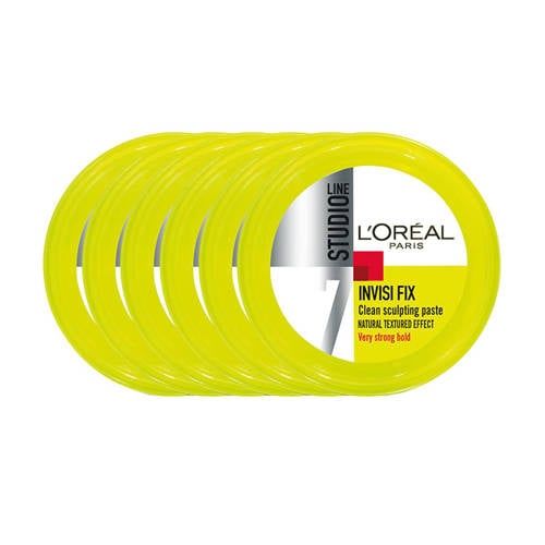 L'Oréal Paris Studio Line Very Strong Hold Hair Gel - 6 x 75ml Multipack