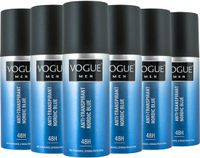 Vogue Anti-Transpirant Nordic Blue Deodorant - 6x 150 ml