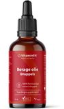 VitaminFit Borage Olie Druppels - 100% Natuurlijk & Plantaardig - 50 ML - Hormoonhuishouding & Huid