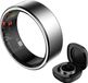 HAALE II Bague connectée avec étui de chargement - Argent brossé - Taille 8