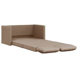 VidaXL Slaapbank vloermodel 2-in-1 112x174x55 cm kunstleer cappuccino