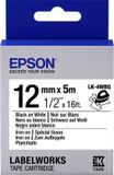 Epson Label Cartridge Iron on LK-4WBQ Black/White 12mm (5m)
