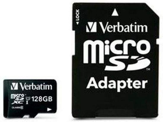 Verbatim MicroSDXC - 128 GB - Class 10 - 70 MB/s Read - Includes SD Adapter