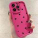 Rose vif iPhone 14 Pro Max case in TPU shockproof with rounded edges
