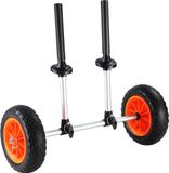 VEVOR Kajaktrolley 254x670x605 mm Kanotrolley Belastbaar tot 127 kg Surftrolley Aluminiumlegering 20 cm Rubbern Wielen 110-455 mm Verstelbaar voor Boottrolley Kajak Kanotrolley Trolley Surftrolley Boottrailer
