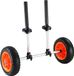 VEVOR Kajaktrolley 254x670x605 mm Kanotrolley Belastbaar tot 127 kg Surftrolley Aluminiumlegering 20 cm Rubbern Wielen 110-455 mm Verstelbaar voor Boottrolley Kajak Kanotrolley Trolley Surftrolley Boottrailer