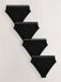 Next - Dames - Set van 4 hoog opgesneden katoenen slips met hoge taille en logo - Zwart
