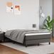 vidaXL Boxspring bed kunstleer grijs 120x200 cm