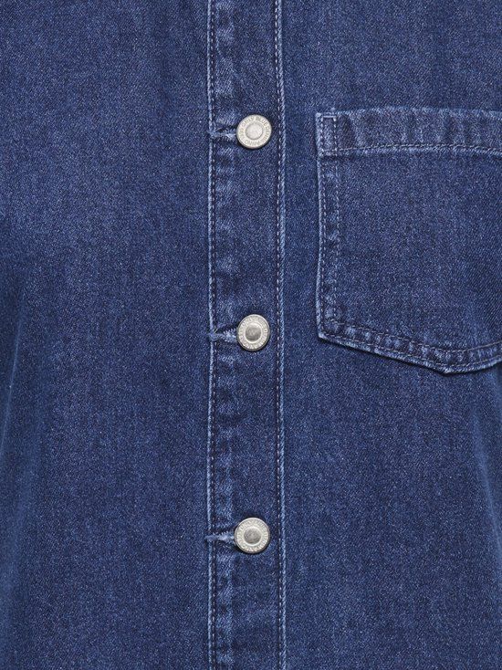 ONLY Meisjes Mini Jurk Dark Blue Denim Katoen Maat M