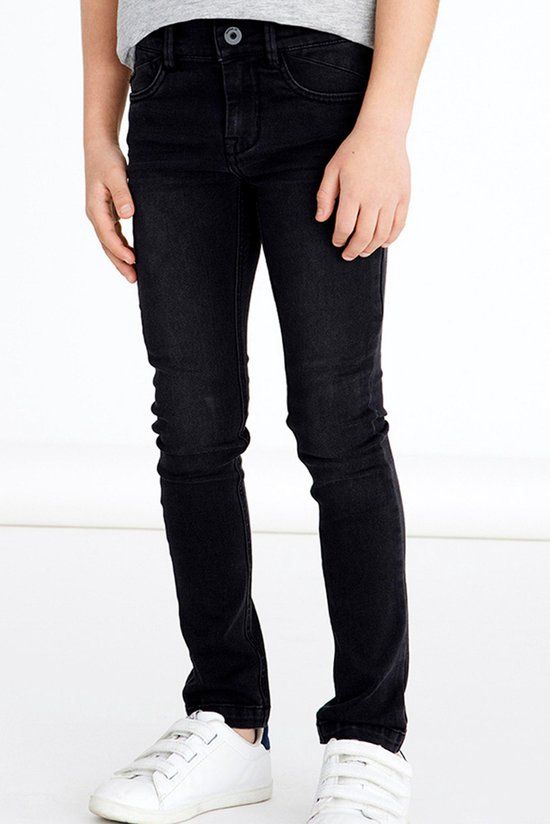 NAME IT NKMPETE Skinny Jeans Kids - Black Denim - Size 128