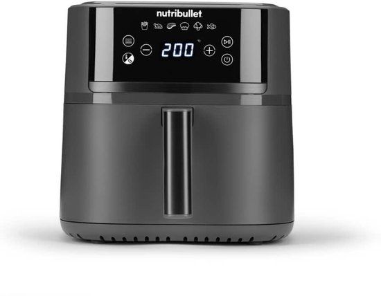 NutriBullet NBA0611DG friteuse Enkel 6 l Vrijstaand 1700 W Heteluchtfriteuse Grijs