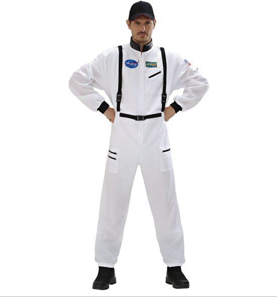 Widmann Science Fiction & Space Kostuum Stoere Astronaut Wit Man Medium