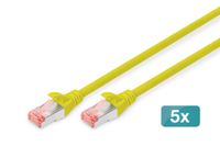 Digitus DK-1644-100-Y-5 Câble réseau Jaune 10 m Cat6 S/FTP