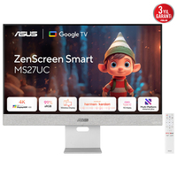 ASUS ZenScreen Smart Monitor MS27UC - 27 inch 4K Google TV Monitor with USB-C, Harman Kardon Speakers