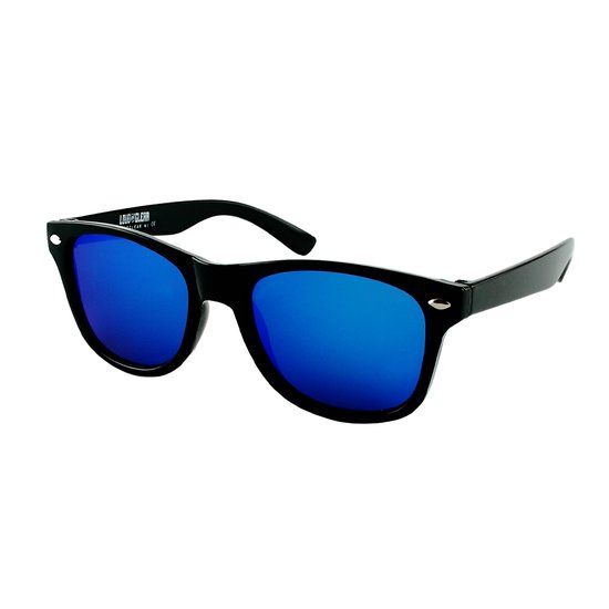 LOUD AND CLEAR® Kinder Zonnebril - Zwart - Blauw - UV400 - Unisex
