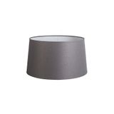QAZQA Kap 45cm rond DS E27 linnen donkergrijs