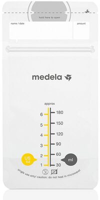 Medela Breast Milk Storage Bags - 180 ml - 25 pcs