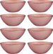 Artesania Cerd Vivalto Bols/plats de service/bols à soupe - 8x - Murano - verre - D15 x H6 cm - rose - Empilable
