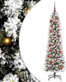 vidaXL Kunstkerstboom Wit 150 cm PVC en Metaal en Plastic