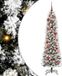 vidaXL Kunstkerstboom Wit 150 cm PVC en Metaal en Plastic