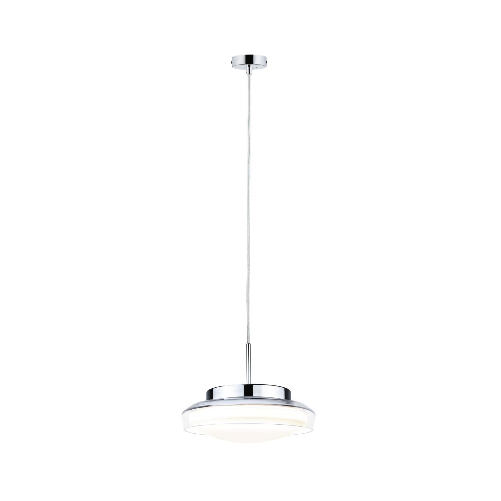 Paulmann Selection Bathroom LED-hanglamp Luena IP44 11,5W Glas/Chroom