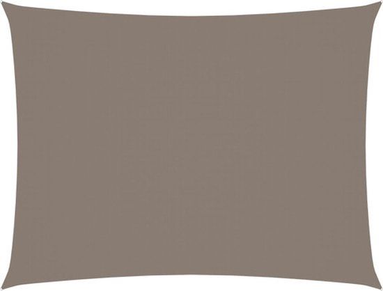 vidaXL Zonnescherm rechthoekig 2x3,5 m oxford stof taupe