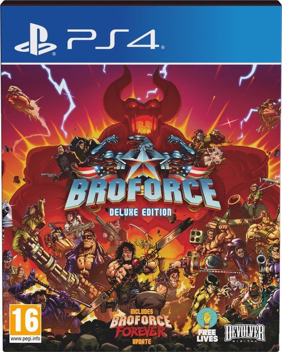 Broforce: Deluxe Edition - PS4 - Blu-ray - Actie/Platform