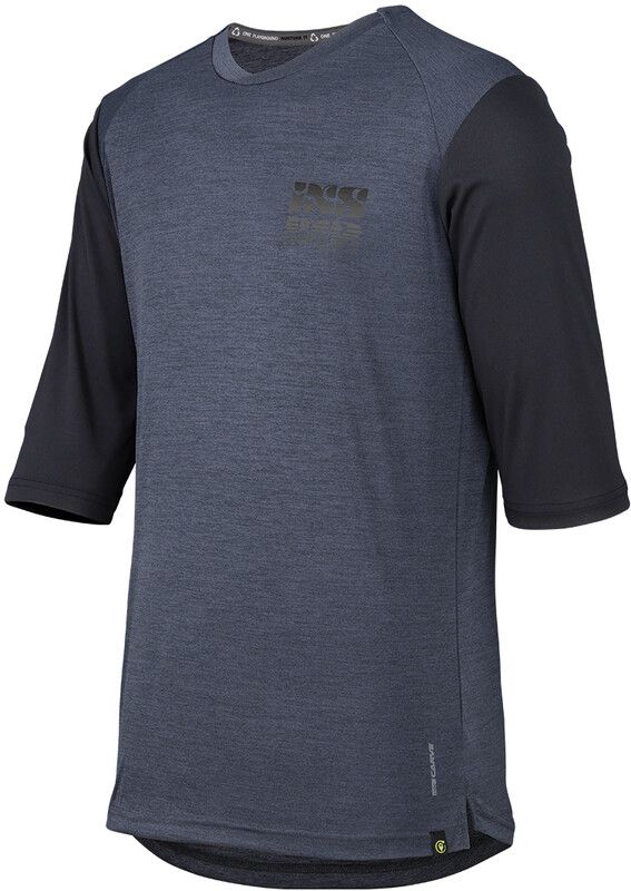 IXS Carve X 3/4 Fietsshirt Heren - zwart/grijs - 7630472688319