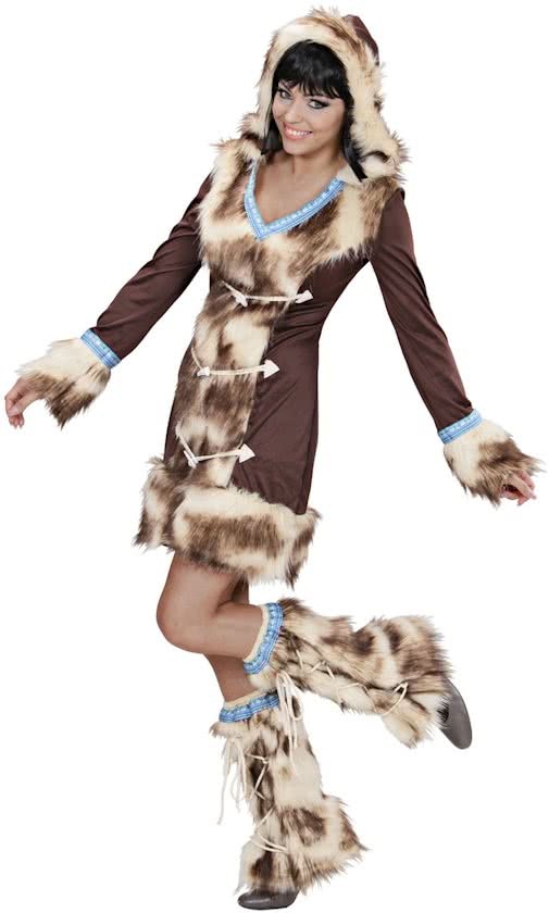 Vegaoo Luxe Eskimo kostuum voor dames - Verkleedkleding - Large