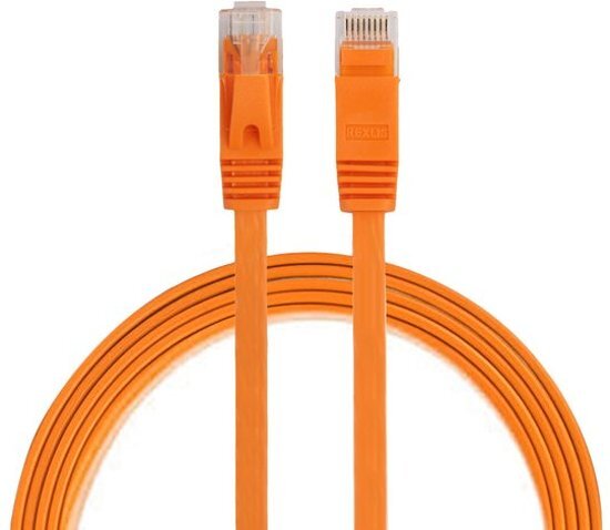 By Qubix internetkabel - 1 meter - oranje - CAT6 ethernet kabel - RJ45 UTP kabel met snelheid van 1000Mbps - Netwerk kabel is zeer stevig