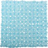 MSV Douche/bad anti-slip mat - PVC - Blauw - 53 x 53 cm