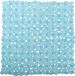 MSV Douche/bad anti-slip mat - PVC - Blauw - 53 x 53 cm