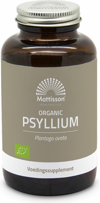 Mattisson Psyllium Husk Plantago Ouata 750 mg 90 V caps