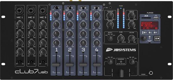 JB Systems JB-Systems CLUB-7USB - DJ mengtafel - Zwart