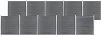 vidaXL Composiet Schutting 1737x186 cm Grijs
