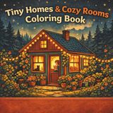 Tiny Homes & Cozy Rooms Coloring Book