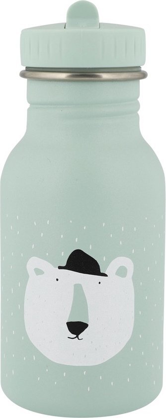 Trixie Drinkfles 350ml - Mr. Polar Bear - lekvrij - roestvrij staal - kinderen - dieren