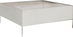 vidaXL Verhoogde Plantenbak - 100x100x41 cm - Roestvrijstaal