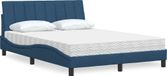 Maison Exclusive - Lit avec matelas "Hanko", bleu, 120x200 cm, rembourré