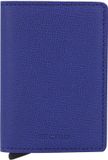 Secrid Slimwallet Crisple Creditcard etui Leer 7 cm blauw