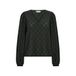 FREEQUENT top met broderie - groen