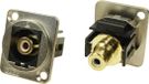 Cliff CP30231M CP30231M XLR-adapter RCA-bus naar RCA-bus wit Adapter, inbouw 1 stuk(s)