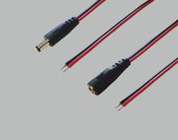 BKL Electronic Laagspannings-aansluitkabel Laagspanningsbus, Laagspanningsstekker - Open kabeleinde 5.50 mm 2.10 mm 2.10 mm 2.00 m 1 set(s)