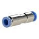 Rechte RIEGLER Rechte terugslagklep "blauwe serie", steekaansluiting, voor buitenslang Ø 8 mm, werkdruk max. 10 bar, messing vernikkeld
