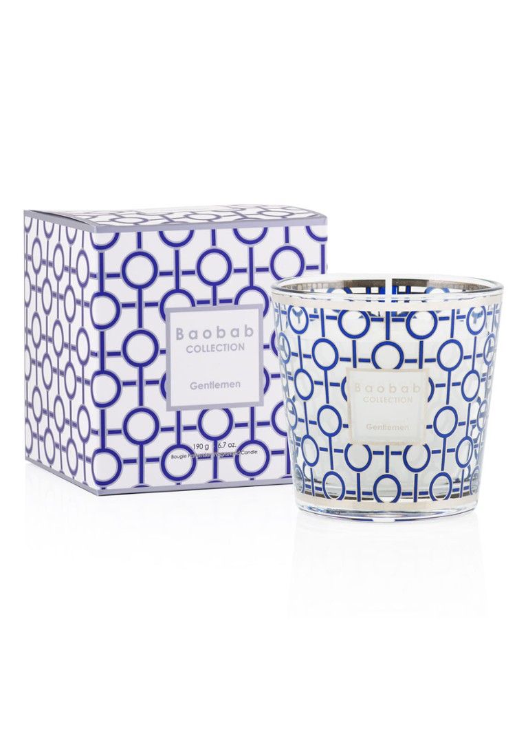 Baobab Collection My First Baobab Gentlemen geurkaars 190 gram blauw