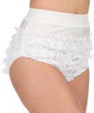 Wilbers & Wilbers Party Diary Broek met ruches, maat 44-46, wit