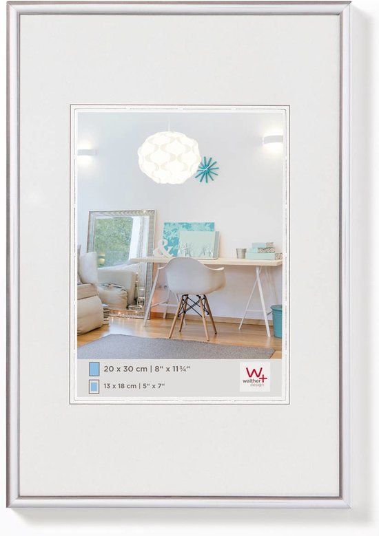 Walther New Lifestyle Kunststof Fotolijst 50x60 cm Zilver